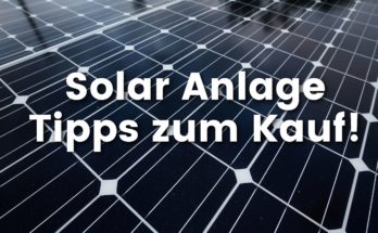 Solar Anlage Tipps